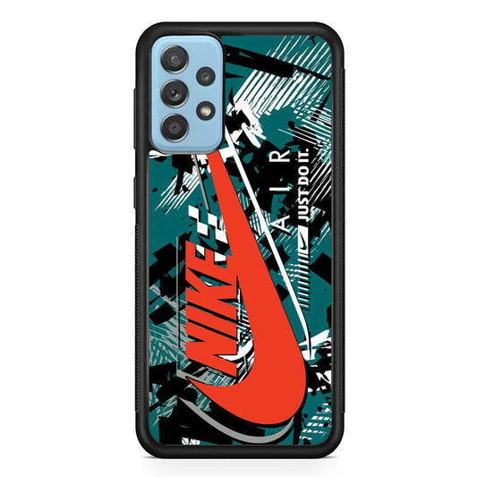 Nike Horizon Flag Samsung Galaxy A72 Case-Rubber Black (2D Case)-Oxvistore