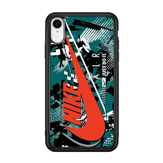 Nike Horizon Flag iPhone XR Case-Rubber Black (2D Case)-Oxvistore