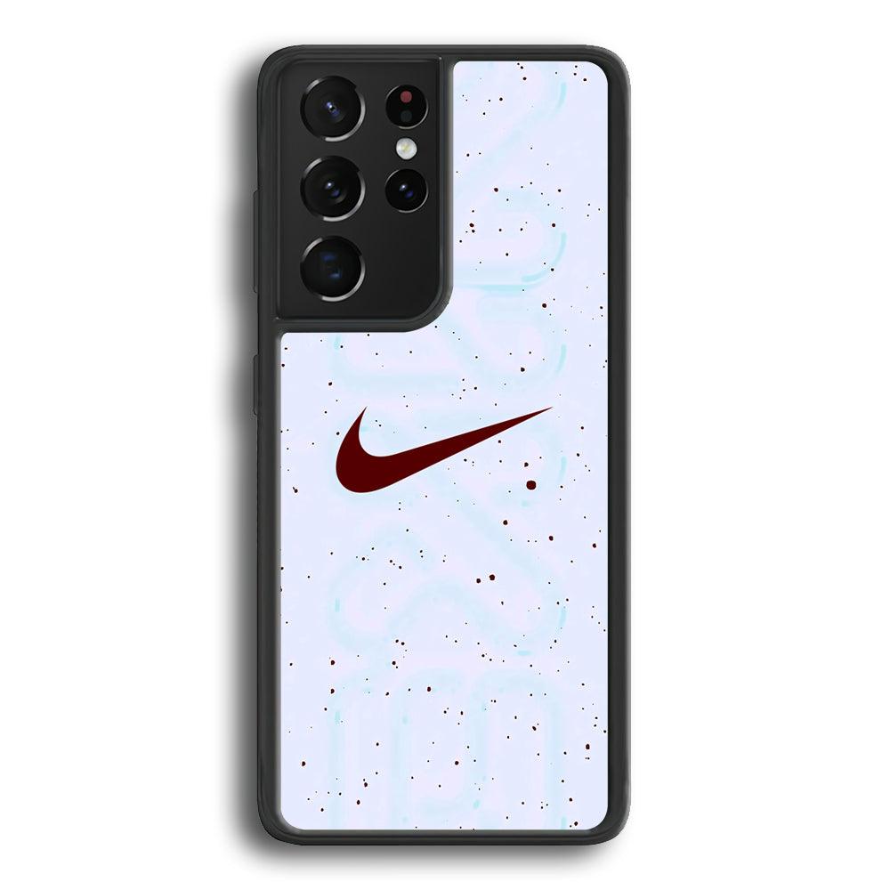 Nike Invisible Shadow Samsung Galaxy S22 Ultra Case-Rubber Black (2D Case)-Oxvistore
