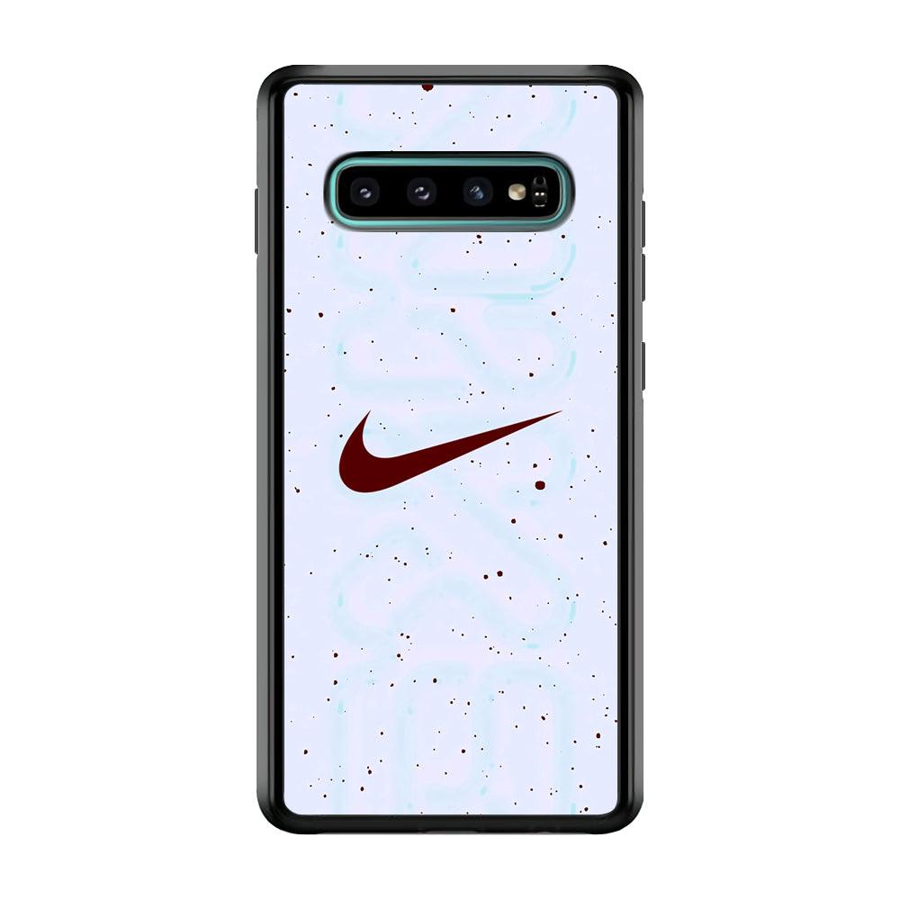 Nike Invisible Shadow Samsung Galaxy S10 Case-Rubber Black (2D Case)-Oxvistore