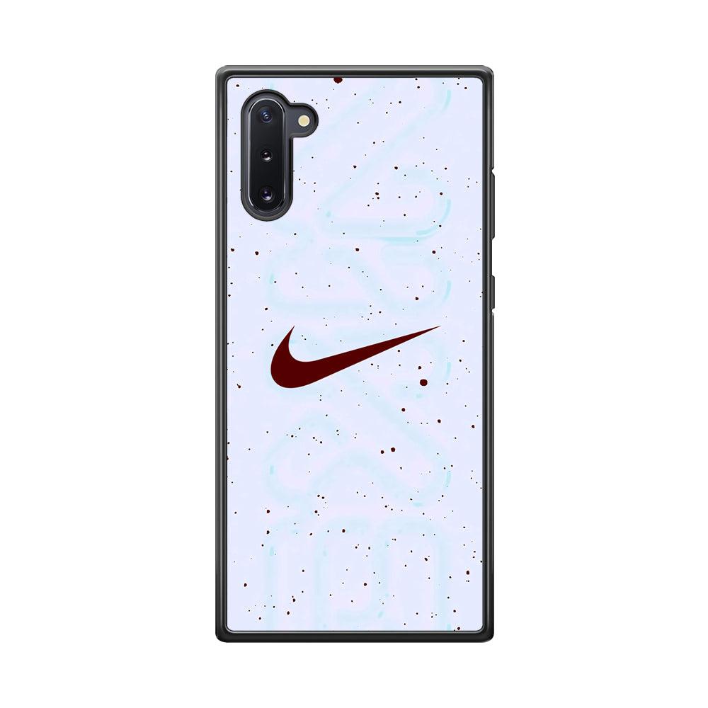 Nike Invisible Shadow Samsung Galaxy Note 10 Case-Rubber Black (2D Case)-Oxvistore