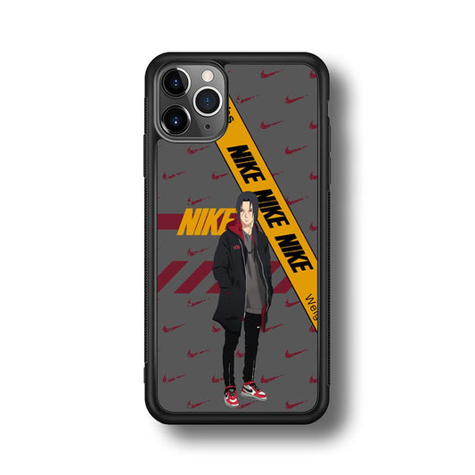 Nike Itachi Casual Suit iPhone 11 Pro Max Case-Rubber Black (2D Case)-Oxvistore