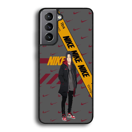 Nike Itachi Casual Suit Samsung Galaxy S23 Plus Case-Rubber Black (2D Case)-Oxvistore