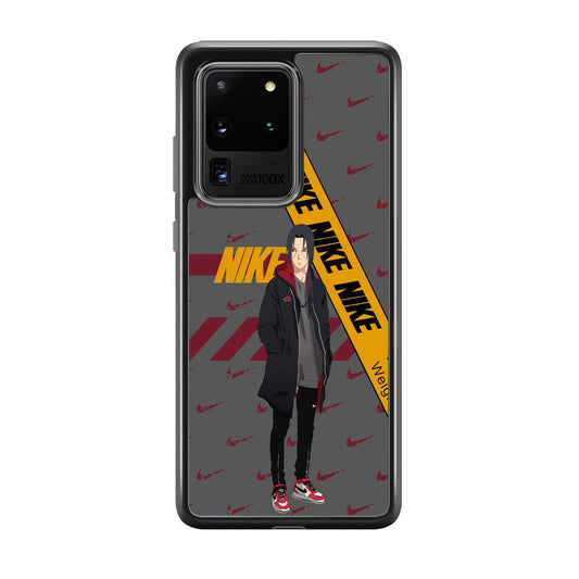 Nike Itachi Casual Suit Samsung Galaxy S20 Ultra Case-Rubber Black (2D Case)-Oxvistore
