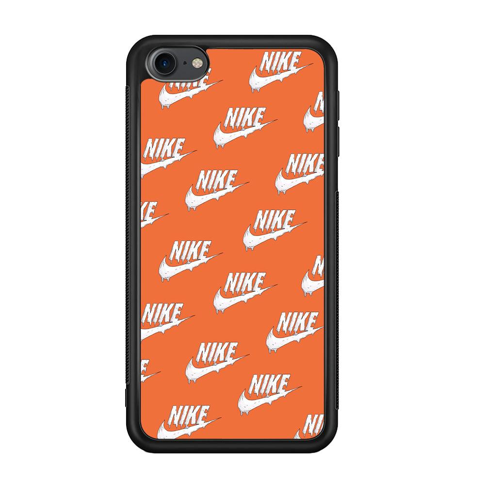 Nike Juice Creamy Orange iPod Touch 6 Case-Rubber Black (2D Case)-Oxvistore