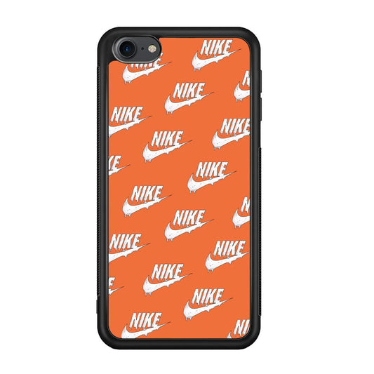 Nike Juice Creamy Orange iPod Touch 6 Case-Rubber Black (2D Case)-Oxvistore
