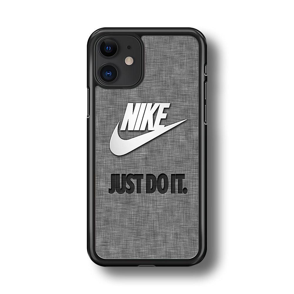 Nike Just Do It Paper iPhone 11 Case-Rubber Black (2D Case)-Oxvistore