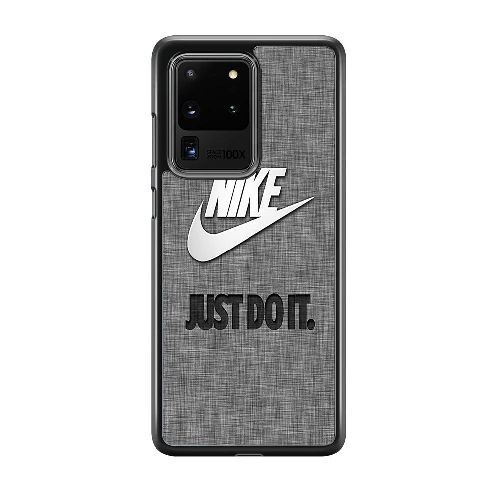 Nike Just Do It Paper Samsung Galaxy S20 Ultra Case-Rubber Black (2D Case)-Oxvistore