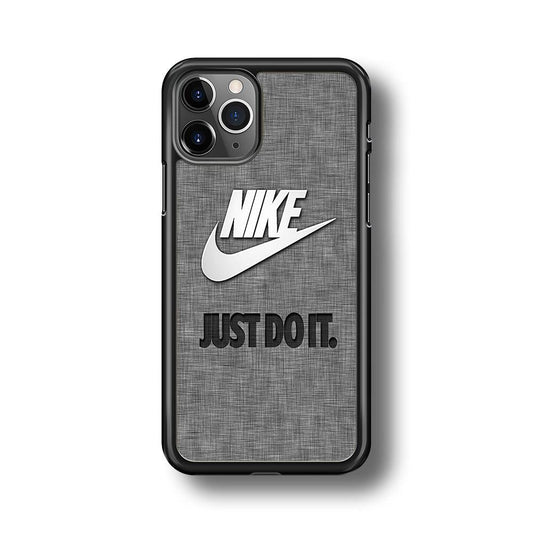 Nike Just Do It Paper iPhone 11 Pro Max Case-Rubber Black (2D Case)-Oxvistore