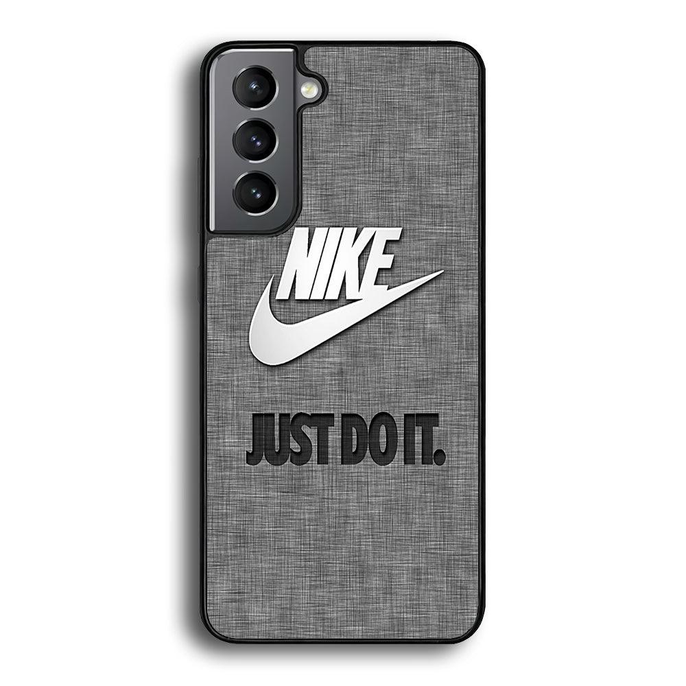 Nike Just Do It Paper Samsung Galaxy S24 Case-Rubber Black (2D Case)-Oxvistore
