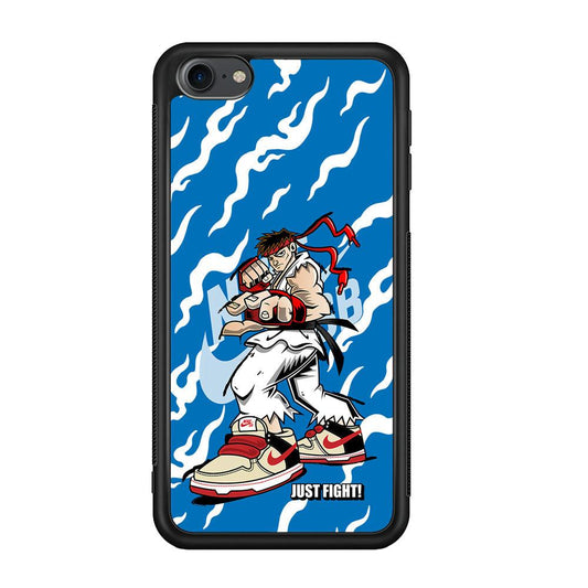Nike Just Do It and Fight It iPod Touch 6 Case-Rubber Black (2D Case)-Oxvistore