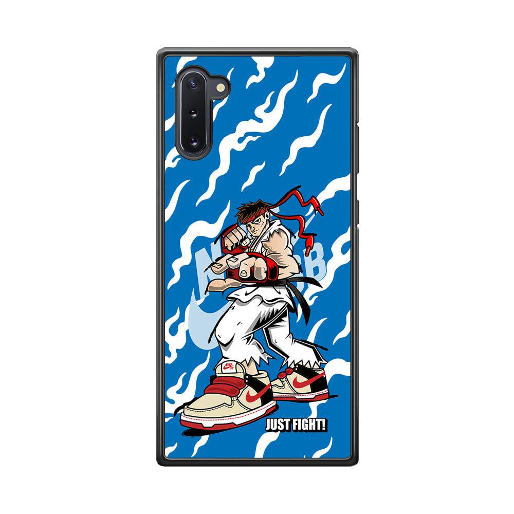 Nike Just Do It and Fight It Samsung Galaxy Note 10 Case-Rubber Black (2D Case)-Oxvistore