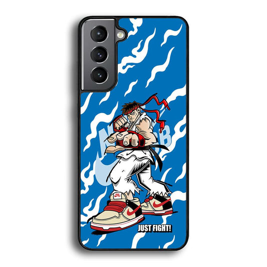 Nike Just Do It and Fight It Samsung Galaxy S22 Case-Rubber Black (2D Case)-Oxvistore