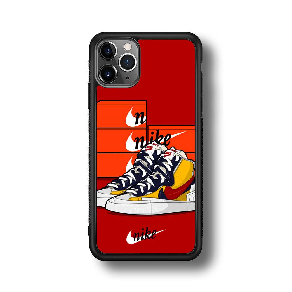 Nike Just for Collection iPhone 11 Pro Max Case-Rubber Black (2D Case)-Oxvistore