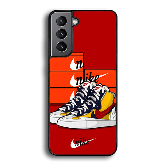 Nike Just for Collection Samsung Galaxy S22 Case-Rubber Black (2D Case)-Oxvistore
