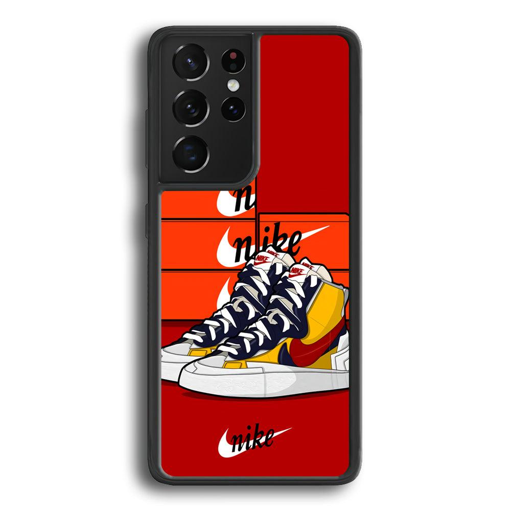 Nike Just for Collection Samsung Galaxy S24 Ultra Case-Rubber Black (2D Case)-Oxvistore