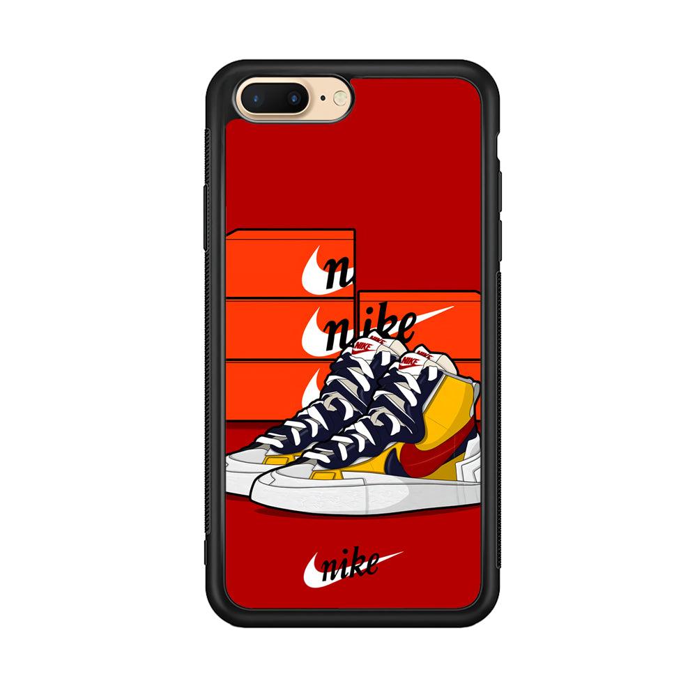 Nike Just for Collection iPhone 7 Plus Case-Rubber Black (2D Case)-Oxvistore
