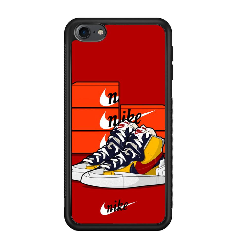 Nike Just for Collection iPod Touch 6 Case-Rubber Black (2D Case)-Oxvistore