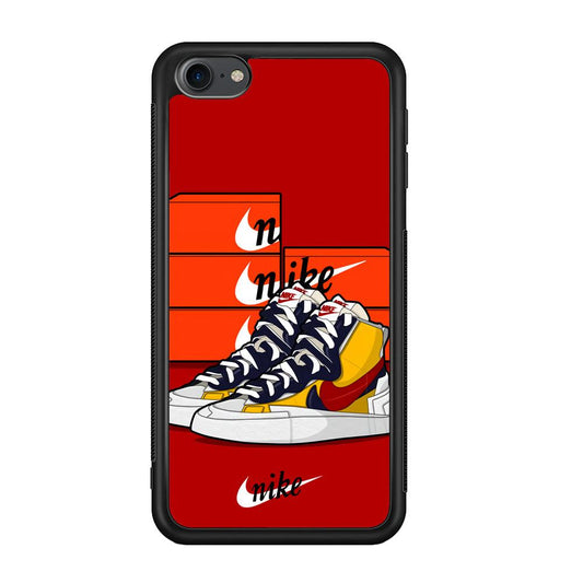 Nike Just for Collection iPod Touch 6 Case-Rubber Black (2D Case)-Oxvistore