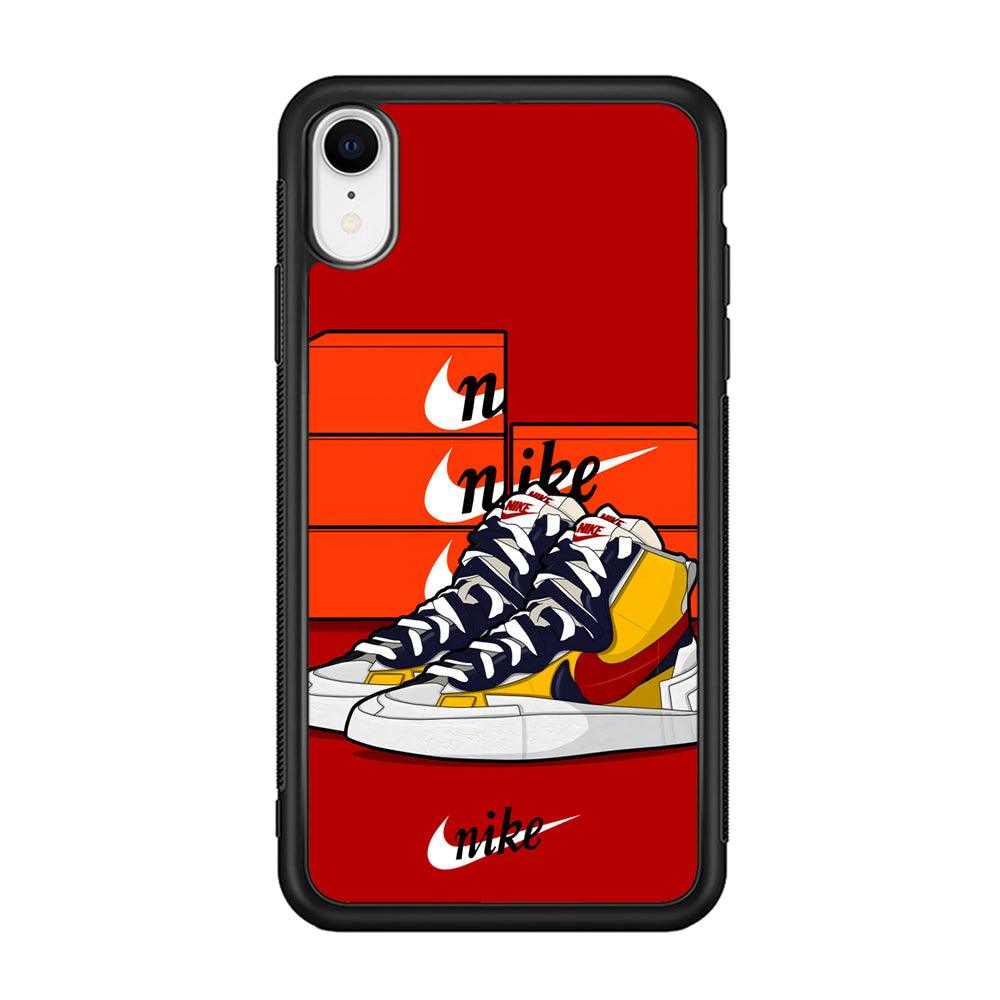 Nike Just for Collection iPhone XR Case-Rubber Black (2D Case)-Oxvistore