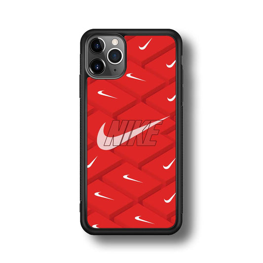 Nike Keyboard Button iPhone 11 Pro Max Case-Rubber Black (2D Case)-Oxvistore