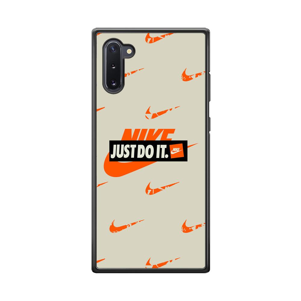 Nike Layer of Emblem Samsung Galaxy Note 10 Case-Rubber Black (2D Case)-Oxvistore
