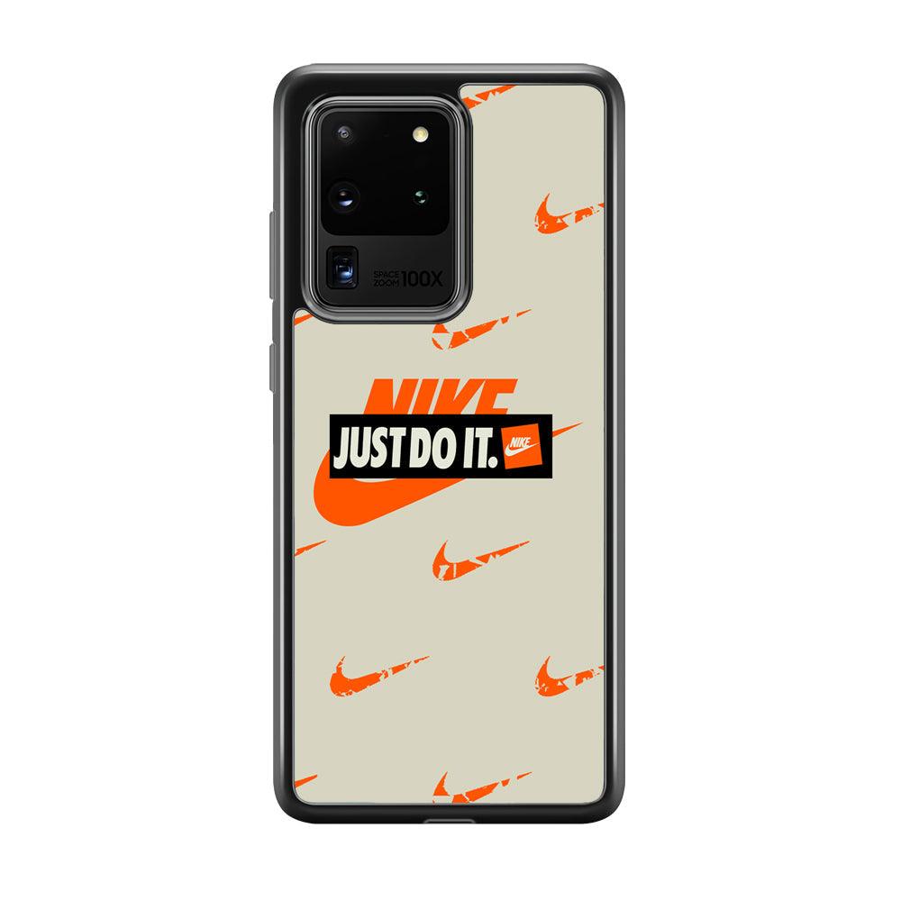 Nike Layer of Emblem Samsung Galaxy S20 Ultra Case-Rubber Black (2D Case)-Oxvistore