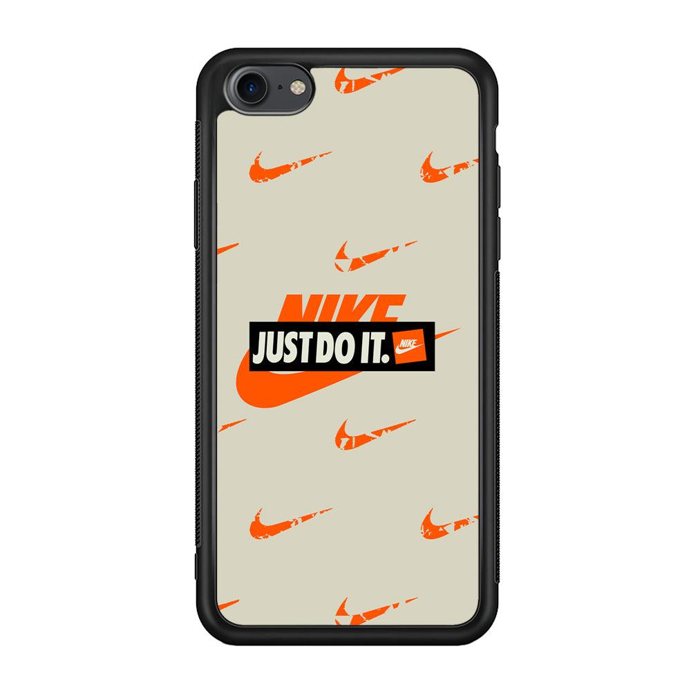 Nike Layer of Emblem iPhone 7 Case-Rubber Black (2D Case)-Oxvistore