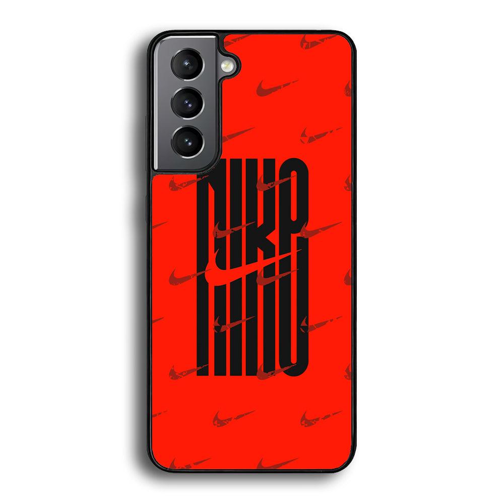 Nike Light Up The Red Samsung Galaxy S22 Case-Rubber Black (2D Case)-Oxvistore