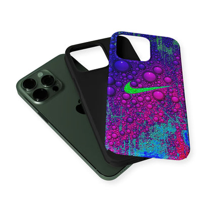 Nike Logo Color Bubbles Art 2 in 1 Tough Phone Case