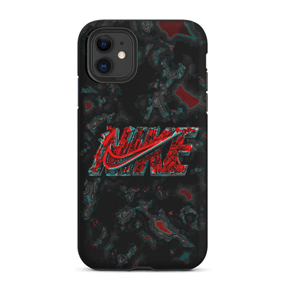 Nike Logo Marble Abstract 2 in 1 Tough Phone Case