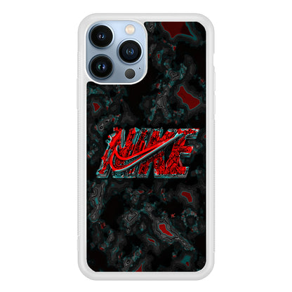 Nike Logo Marble Abstract 2D Rubber Phone Case