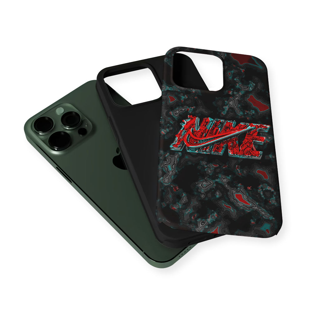 Nike Logo Marble Abstract 2 in 1 Tough Phone Case