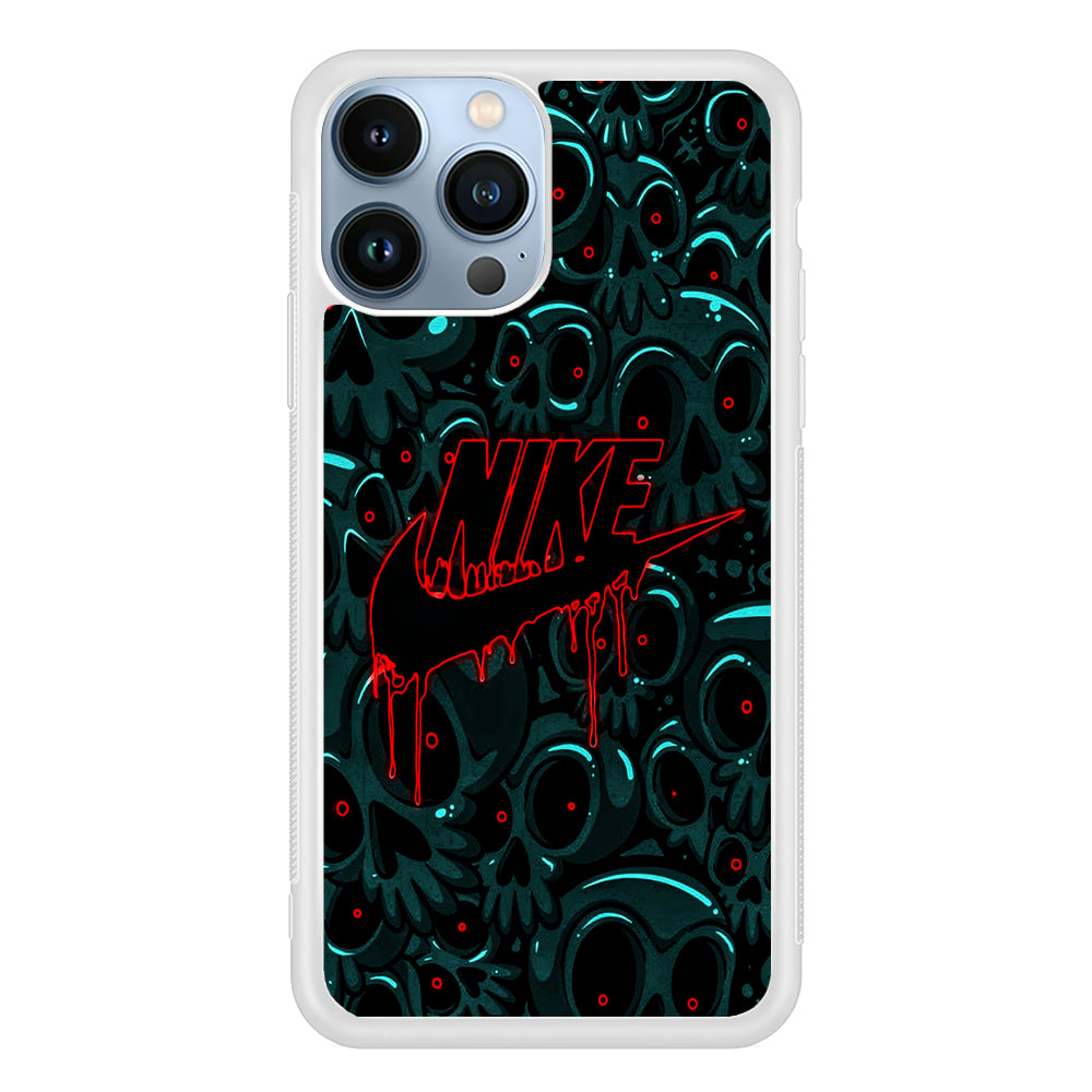 Nike Logo Skull Art 2D Rubber Phone Case