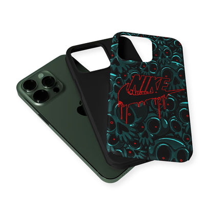 Nike Logo Skull Art 2 in 1 Tough Phone Case