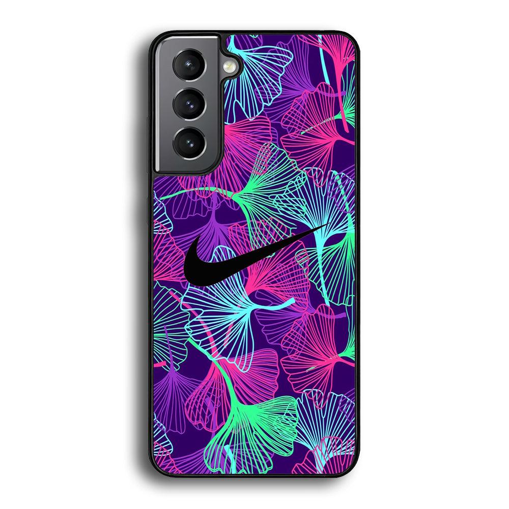 Nike Luminesce Theme Samsung Galaxy S24 Case-Rubber Black (2D Case)-Oxvistore