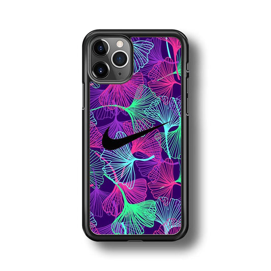 Nike Luminesce Theme iPhone 11 Pro Max Case-Rubber Black (2D Case)-Oxvistore