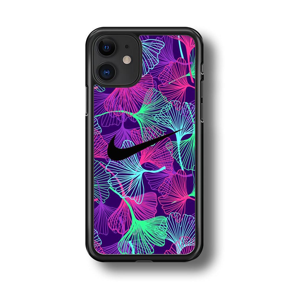 Nike Luminesce Theme iPhone 11 Case-Rubber Black (2D Case)-Oxvistore