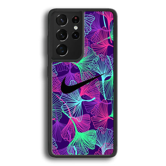 Nike Luminesce Theme Samsung Galaxy S24 Ultra Case-Rubber Black (2D Case)-Oxvistore