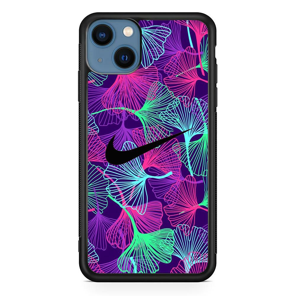 Nike Luminesce Theme iPhone 13 Case-Rubber Black (2D Case)-Oxvistore