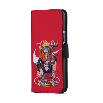 Nike Naruto Uzumaki Hypebeast Flip Wallet Phone Case