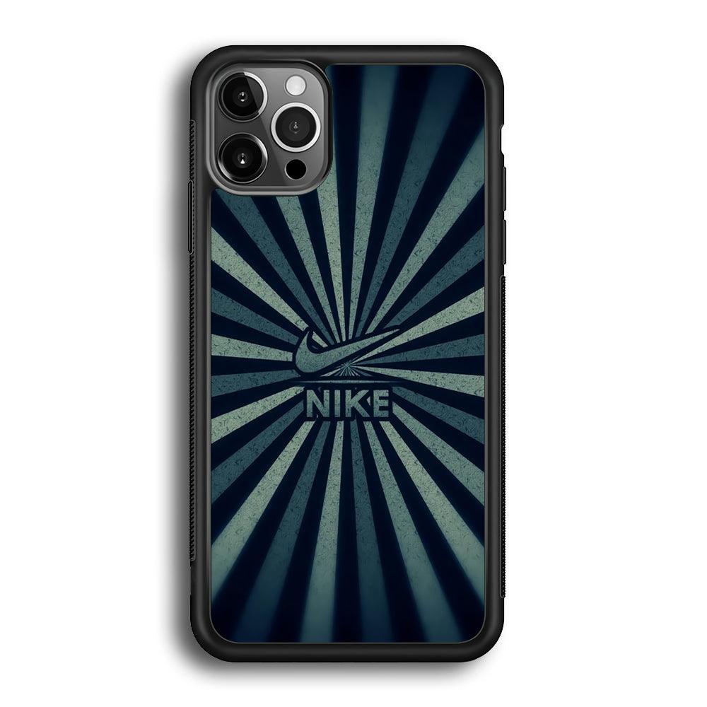 Nike Old iPhone 12 Pro Max Case-Rubber Black (2D Case)-Oxvistore