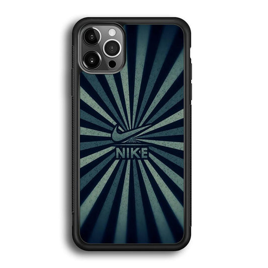 Nike Old iPhone 12 Pro Max Case-Rubber Black (2D Case)-Oxvistore