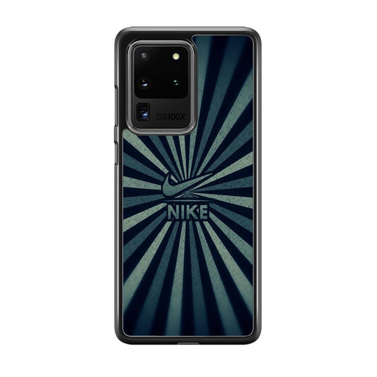 Nike Old Samsung Galaxy S20 Ultra Case-Rubber Black (2D Case)-Oxvistore