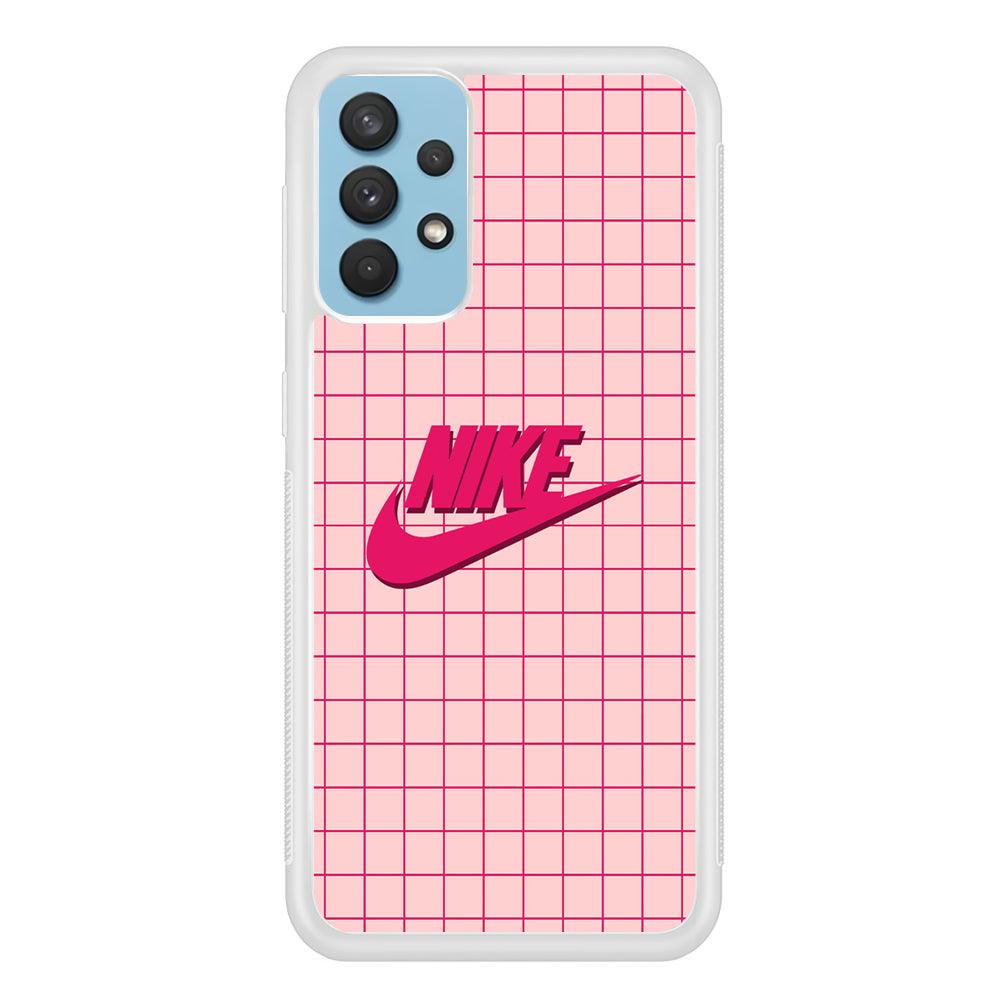 Nike Pink Square Spot Samsung Galaxy A32 Case-Oxvistore