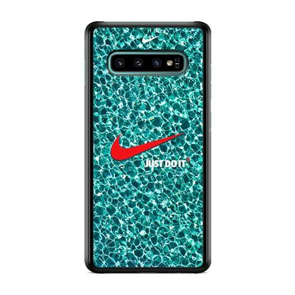 Nike Red Shiny Samsung Galaxy S10 Case-Oxvistore