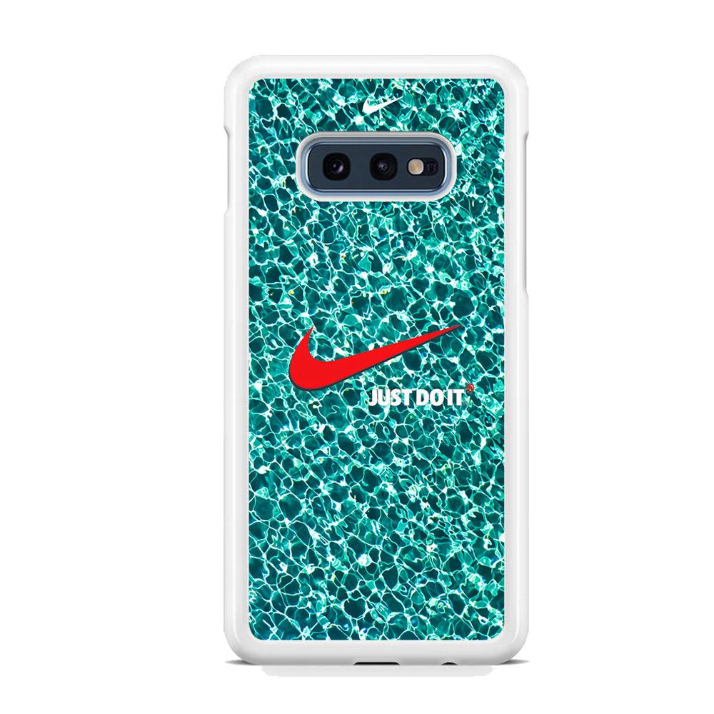 Nike Red Shiny Samsung Galaxy S10E Case-Oxvistore