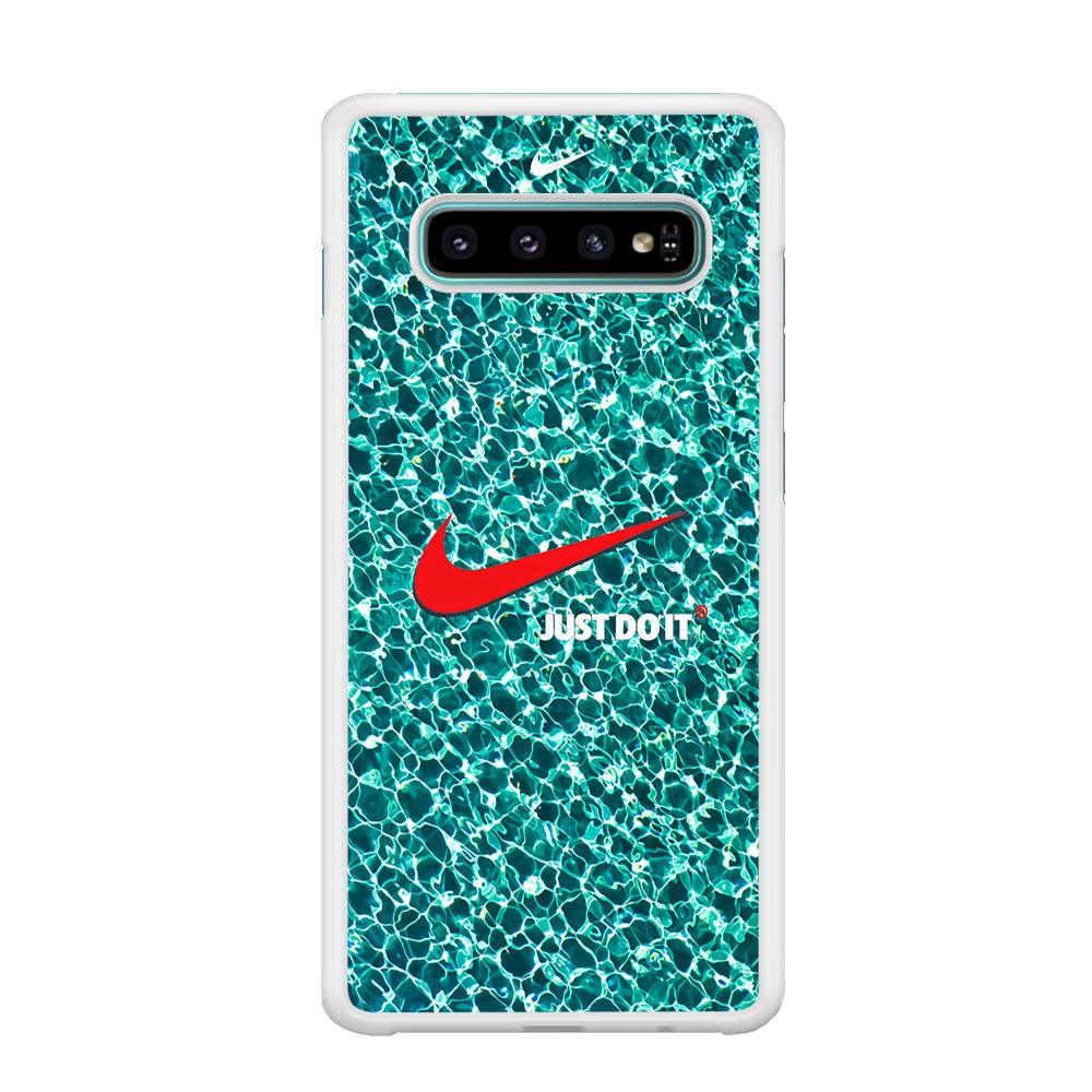 Nike Red Shiny Samsung Galaxy S10 Case-Oxvistore