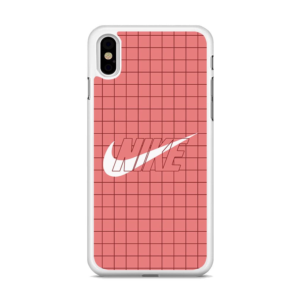 Nike Red Square Spot iPhone XS Case-Oxvistore