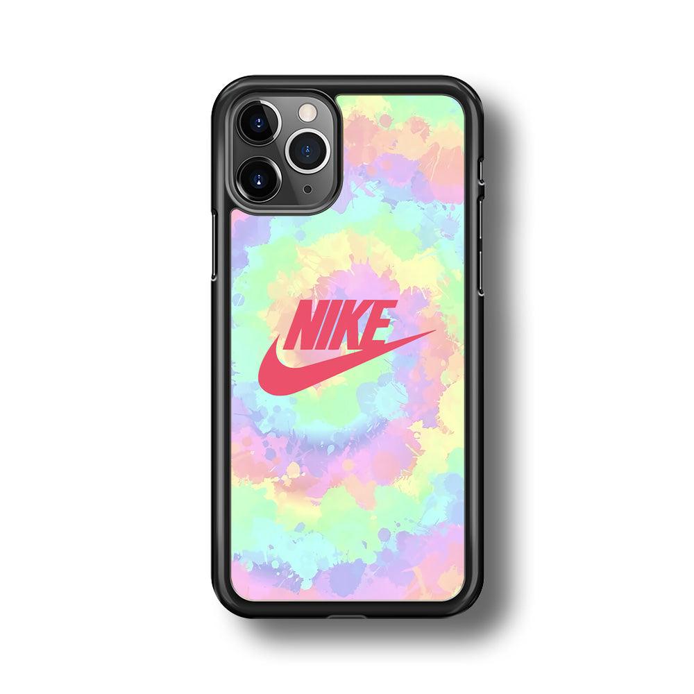 Nike Ring of Rainbow iPhone 11 Pro Max Case-Rubber Black (2D Case)-Oxvistore
